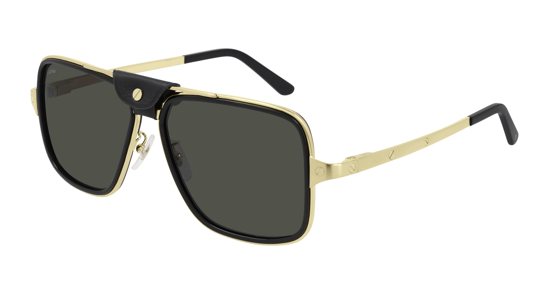 Cartier CT0263SA Sunglasses - Black / Grey (001)