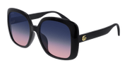 Gucci GG0714SA Sunglasses - Black / Blue (002)