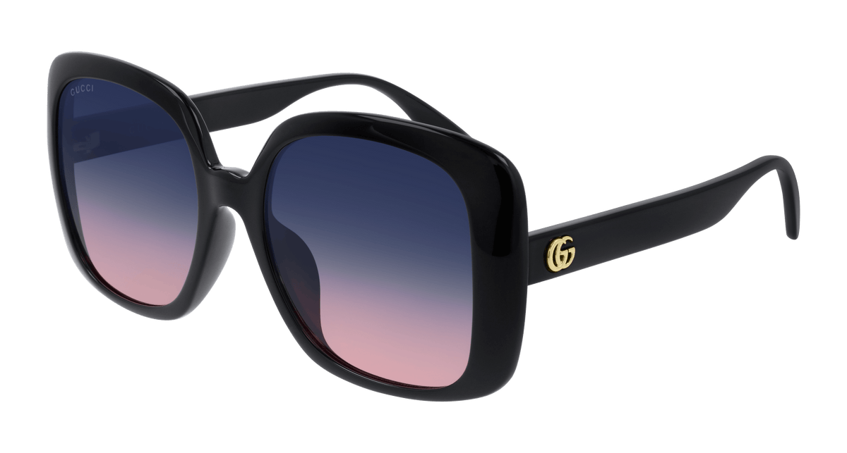 Gucci GG0714SA Sunglasses - Black / Blue (002)