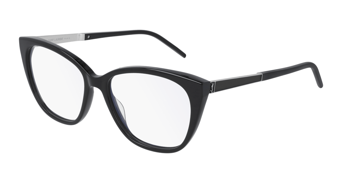 Saint Laurent SL M72 Eyeglasses - Black / Transparent (001)