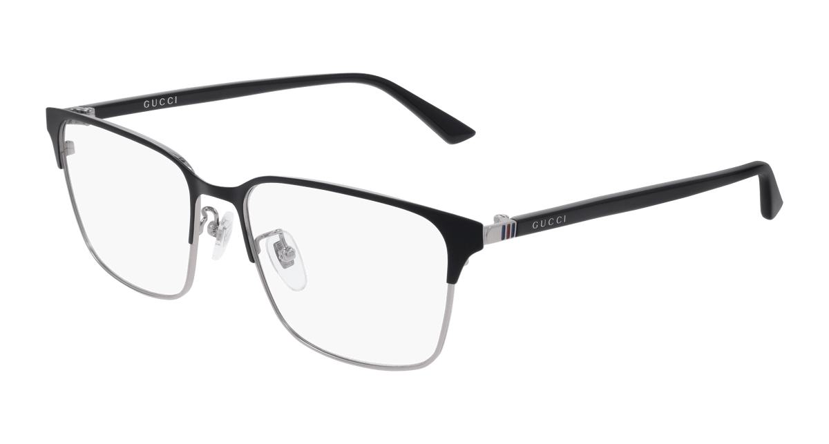 Gucci GG0756OA Eyeglasses - Gunmetal / Transparent (003)