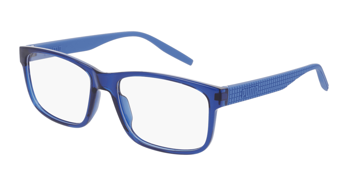 Puma PU0280O Eyeglasses - Blue / Transparent (002)