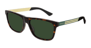 Gucci GG0687S Sunglasses - Havana / Green (003)