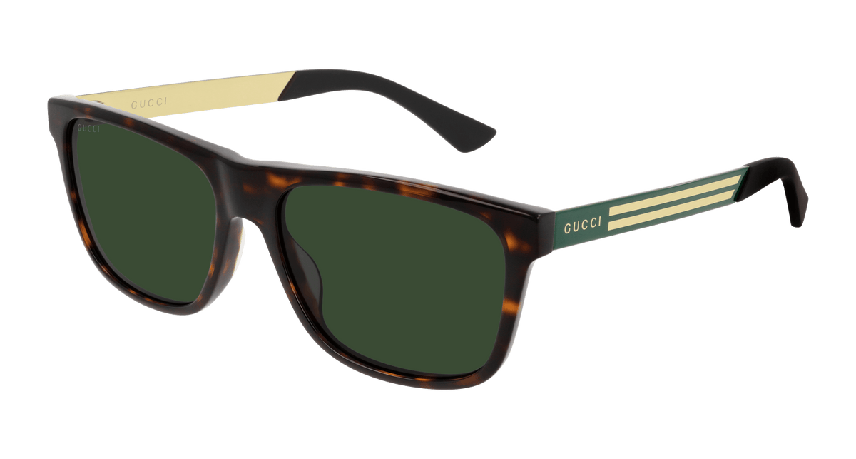 Gucci GG0687S Sunglasses - Havana / Green (003)