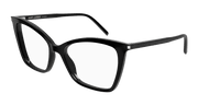 Saint Laurent SL 386 Eyeglasses - Black / Transparent (001)