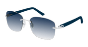 Cartier CT0227S Sunglasses - Silver / Blue (003)
