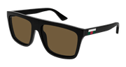 Gucci GG0748S Sunglasses - Black / Brown (002)