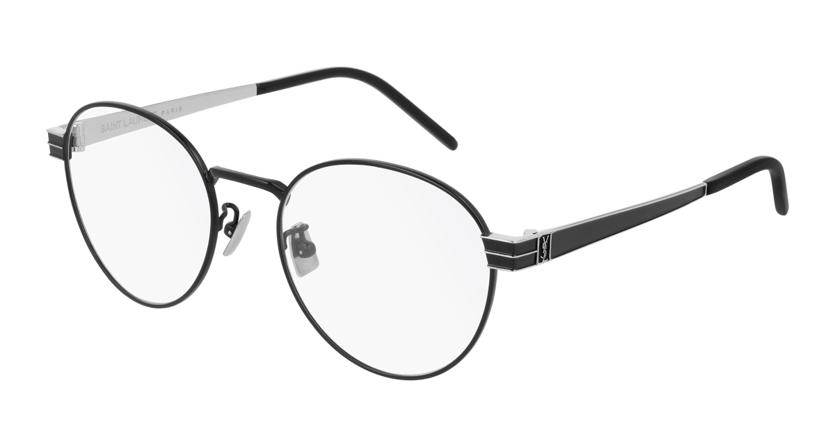 Saint Laurent SL M63 Eyeglasses - Black / Transparent (002)
