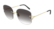 Cartier CT0037RS Sunglasses - Gold / Grey (001)