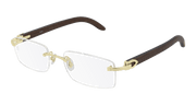 Cartier CT0052O Eyeglasses - Gold / Transparent (005)