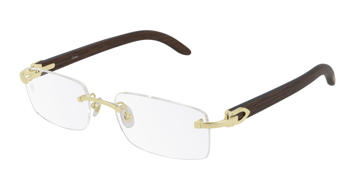 Cartier CT0052O Eyeglasses - Gold / Transparent (005)