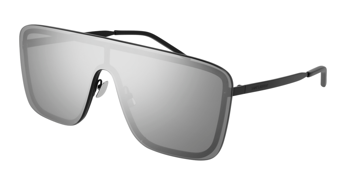 Saint Laurent SL 364 MASK Sunglasses - Black / Silver (003)