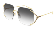 Gucci GG0646S Sunglasses - Gold / Grey (001)