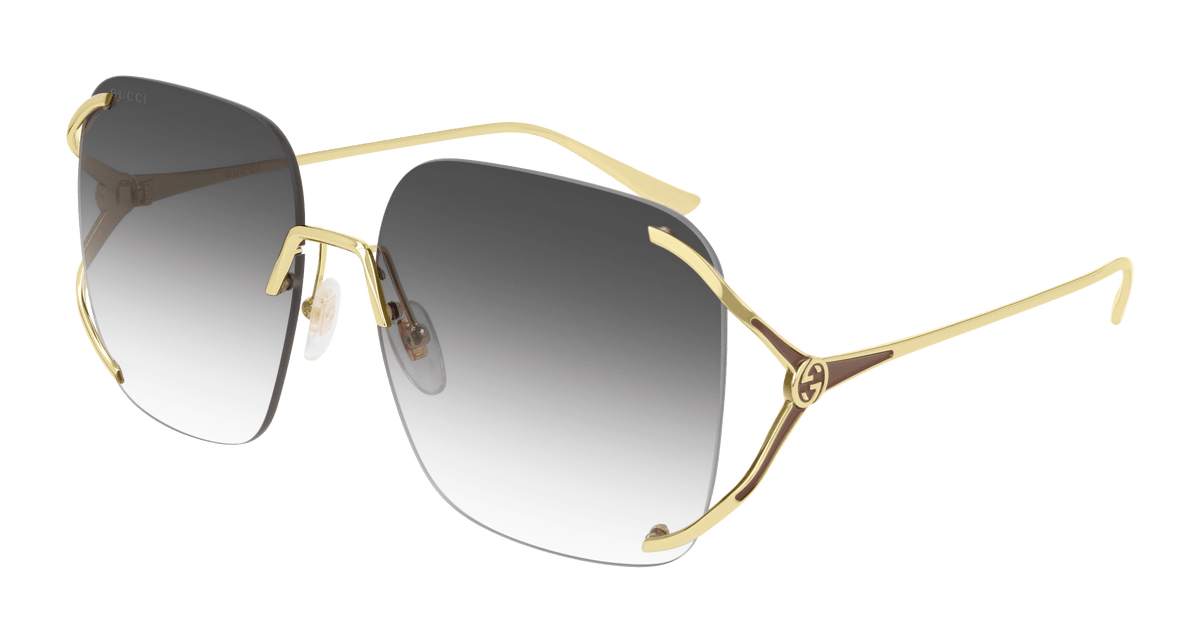 Gucci GG0646S Sunglasses - Gold / Grey (001)