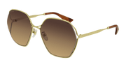 Gucci GG0818SA Sunglasses - Gold / Brown (002)