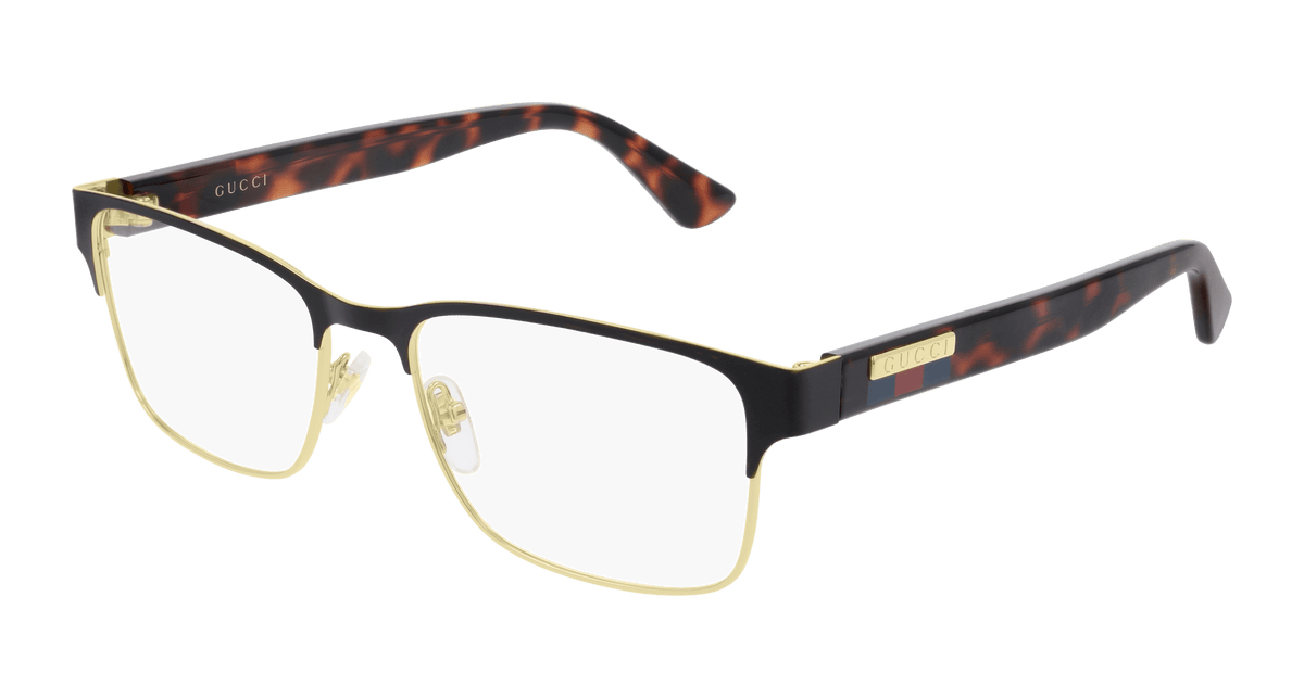 Gucci GG0750O Eyeglasses - Black / Transparent (002)