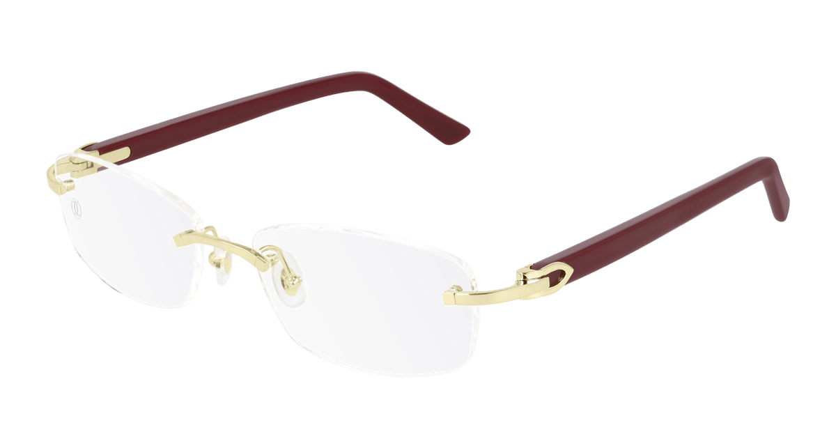 Cartier CT0048O Eyeglasses - Gold / Transparent (006)