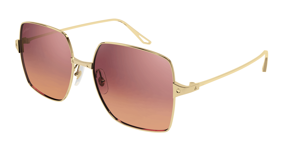 Cartier CT0297S Sunglasses - Gold / Red (003)
