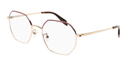 Alexander McQueen AM0338O Eyeglasses - Gold / Transparent (003)