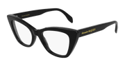 Alexander McQueen AM0305O Eyeglasses - Black / Transparent (001)