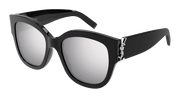 Saint Laurent SL M95/F Sunglasses - Black / Silver (002)