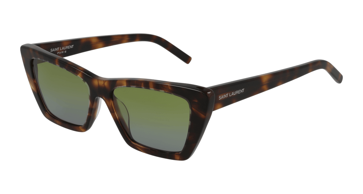 Saint Laurent SL 276 MICA Sunglasses - Havana / Green (020)