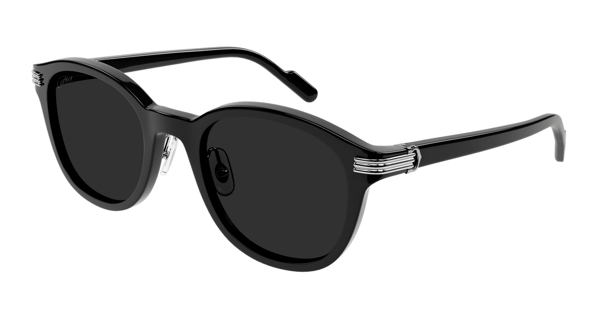 Cartier CT0302S Sunglasses - Black / Grey (005)
