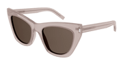 Saint Laurent SL 214 KATE Sunglasses - Nude / Brown (018)