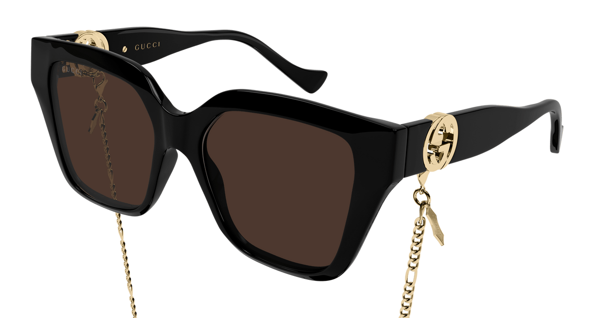 Gucci GG1023S Sunglasses - Black / Brown (005)