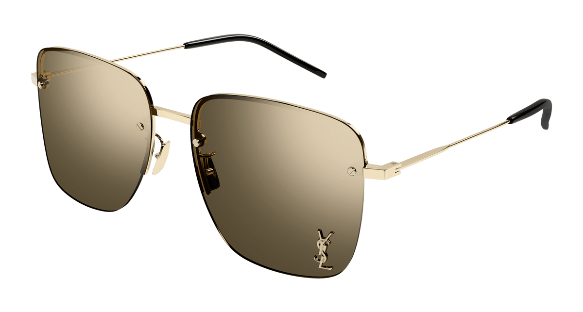 Saint Laurent SL 312 M Sunglasses - Gold / Brown (006)