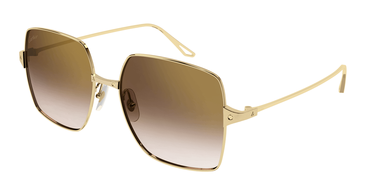 Cartier CT0297S Sunglasses - Gold / Brown (002)