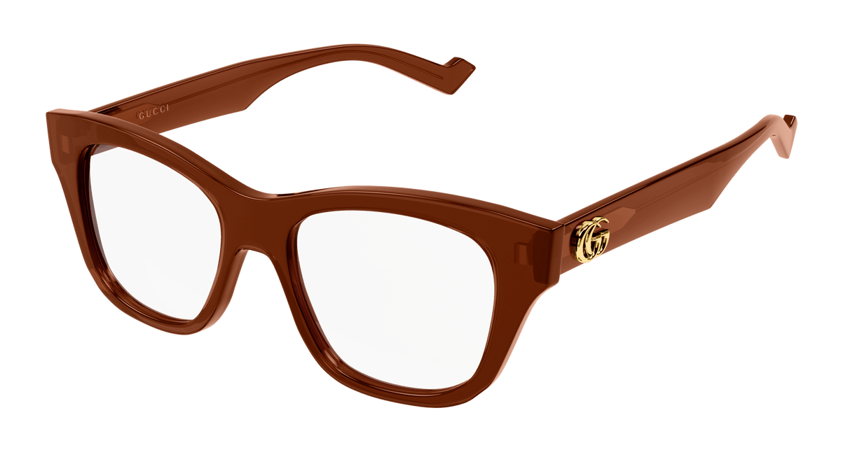 Gucci GG0999O Eyeglasses - Brown / Transparent (003)
