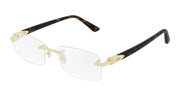 Cartier CT0287O Eyeglasses - Gold / Transparent (002)
