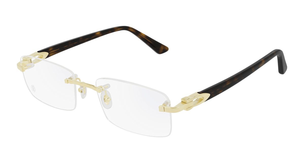 Cartier CT0287O Eyeglasses - Gold / Transparent (002)