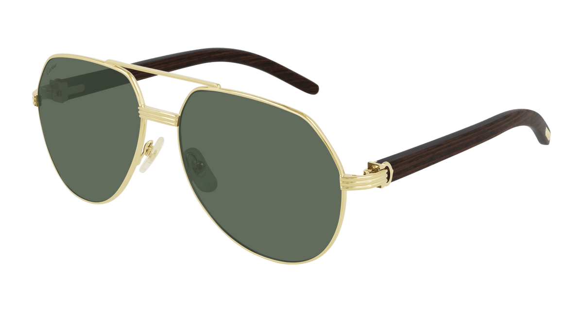 Cartier CT0272S Sunglasses - Gold / Green (002)