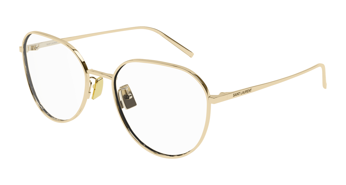 Saint Laurent SL 484 Eyeglasses - Gold / Transparent (003)