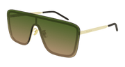 Saint Laurent SL 364 MASK Sunglasses - Gold / Green (007)