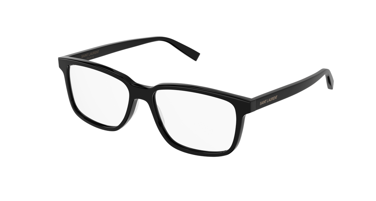 Saint Laurent SL 458 Eyeglasses - Black / Transparent (004)