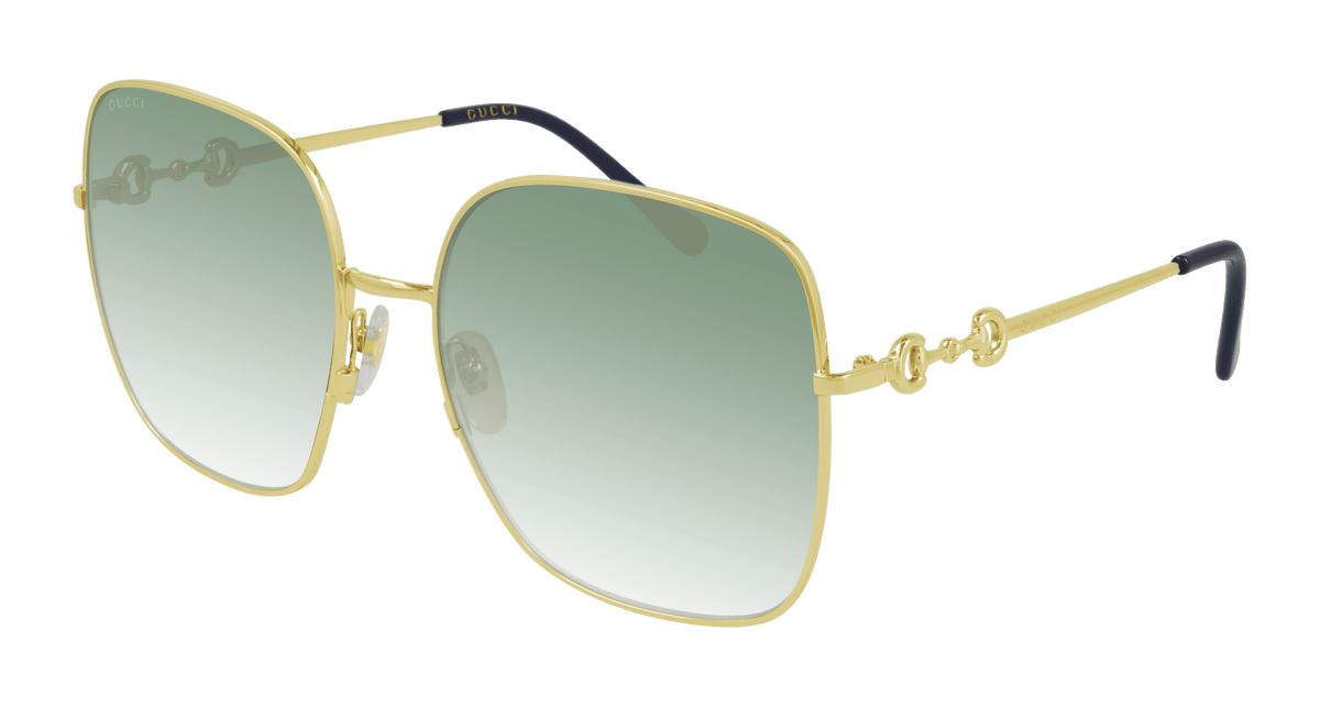 Gucci GG0879S Sunglasses - Gold / Green (003)
