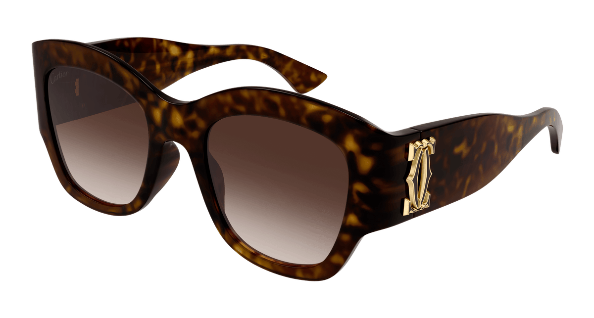 Cartier CT0304S Sunglasses - Havana / Brown (002)