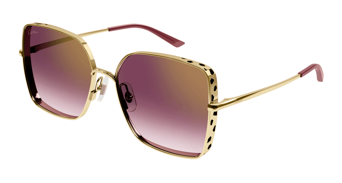 Cartier CT0299S Sunglasses - Gold / Red (003)