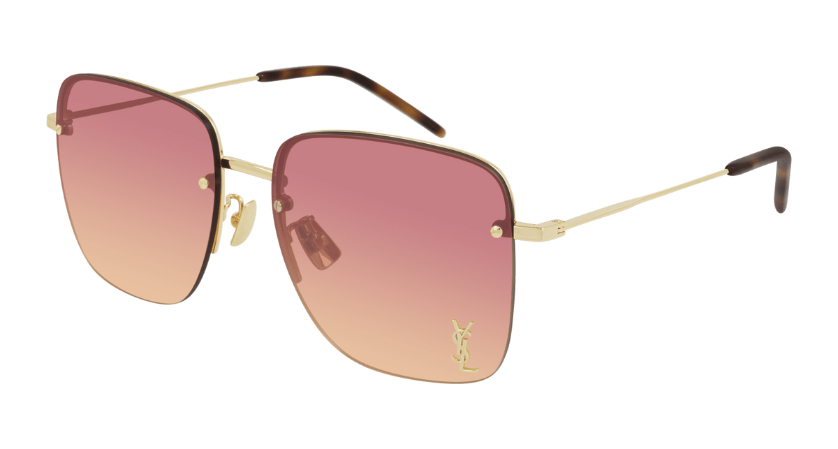 Saint Laurent SL 312 M Sunglasses - Gold / Orange (004)
