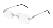 Cartier CT0281O Eyeglasses - Silver / Transparent (002)