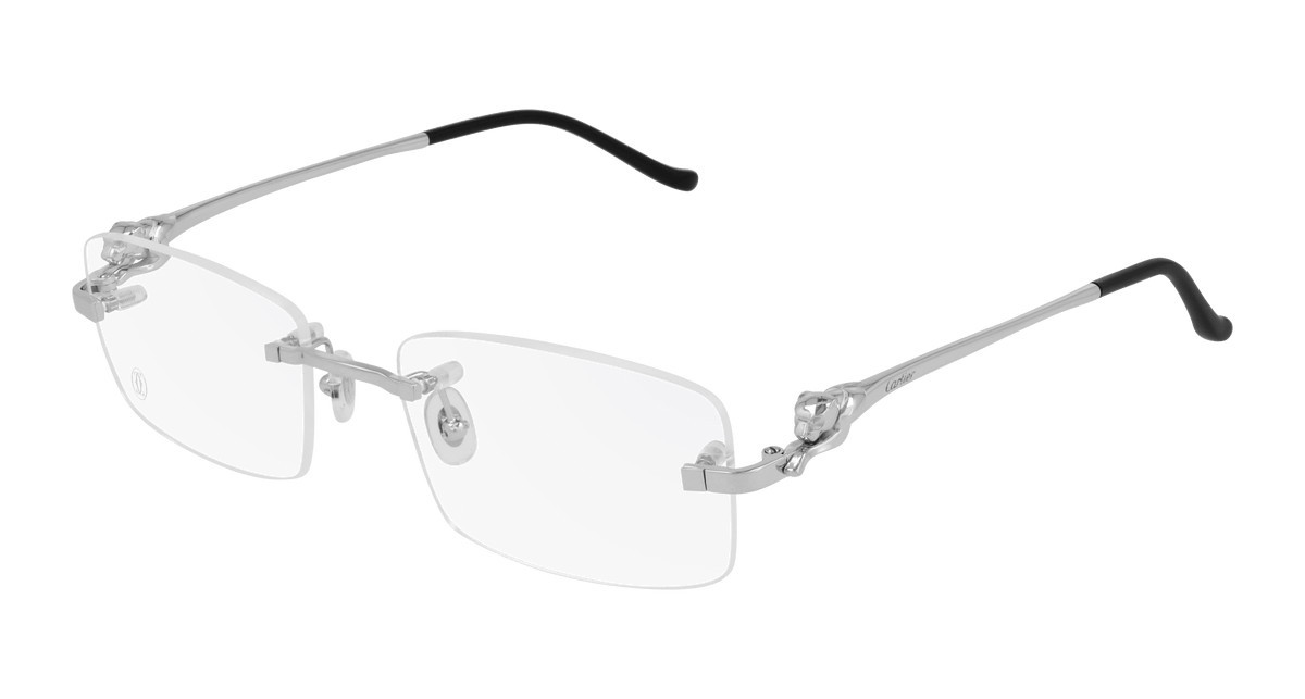 Cartier CT0281O Eyeglasses - Silver / Transparent (002)