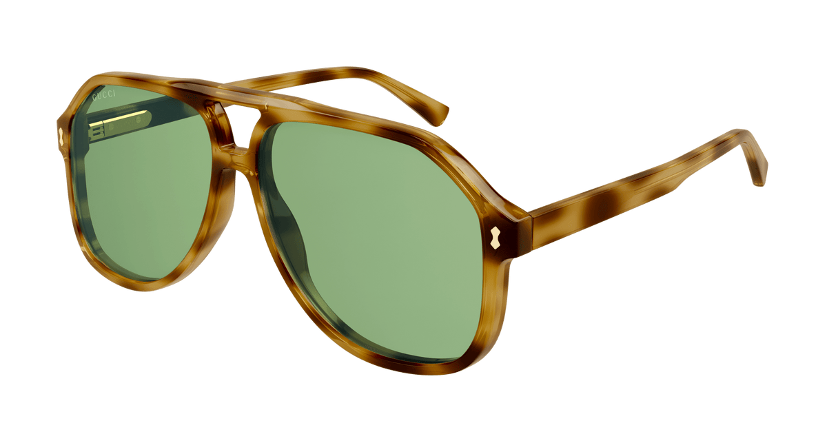 Gucci GG1042S Sunglasses - Havana / Green (004)