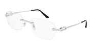Cartier CT0290O Eyeglasses - Silver / Transparent (004)