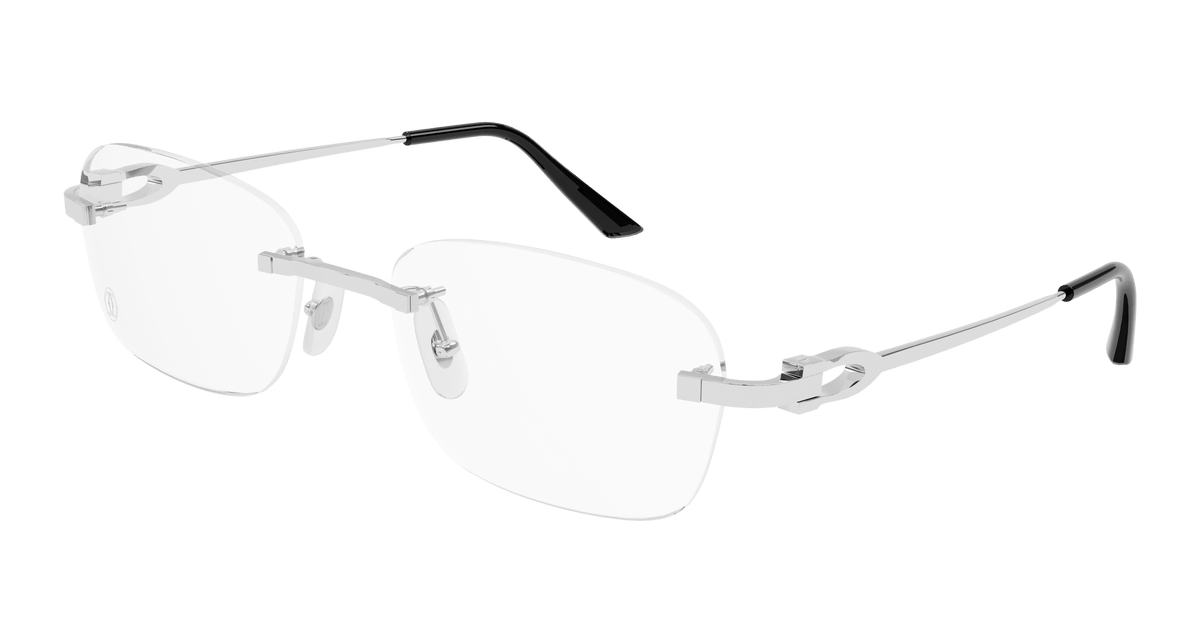Cartier CT0290O Eyeglasses - Silver / Transparent (004)