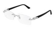 Cartier CT0287O Eyeglasses - Silver / Transparent (004)