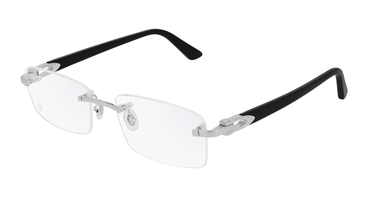 Cartier CT0287O Eyeglasses - Silver / Transparent (004)
