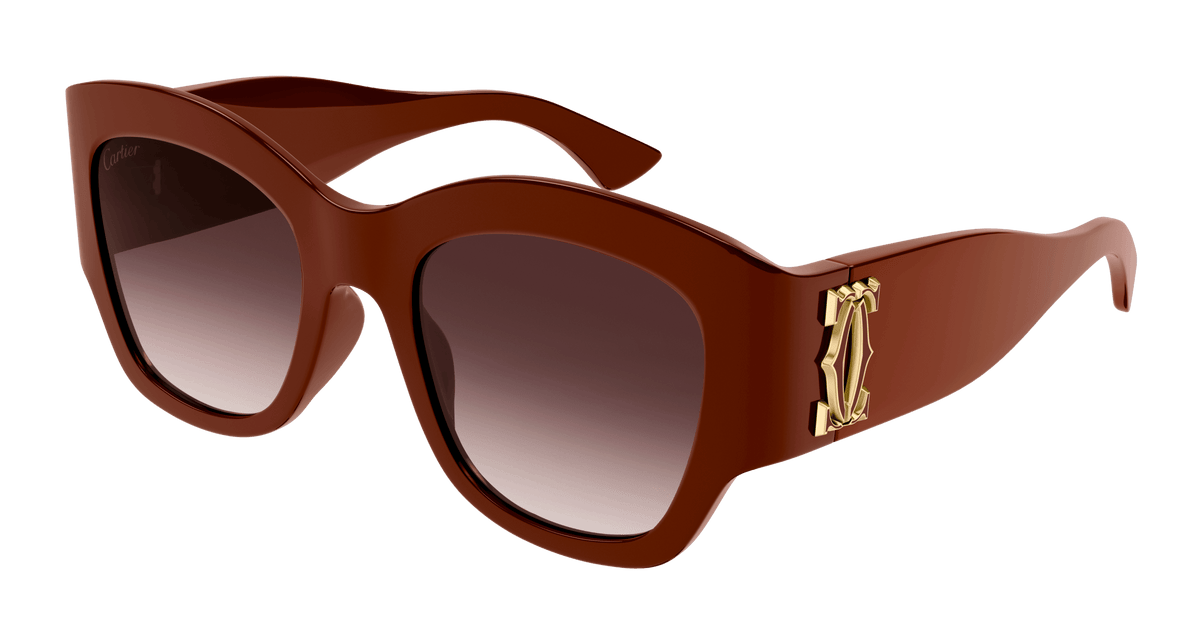 Cartier CT0304S Sunglasses - Burgundy / Red (003)